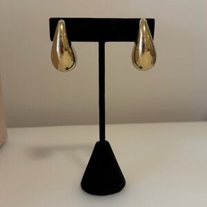 Classic Gold Teardrop Hoop Earrings Bundle—Women’s Jewelry